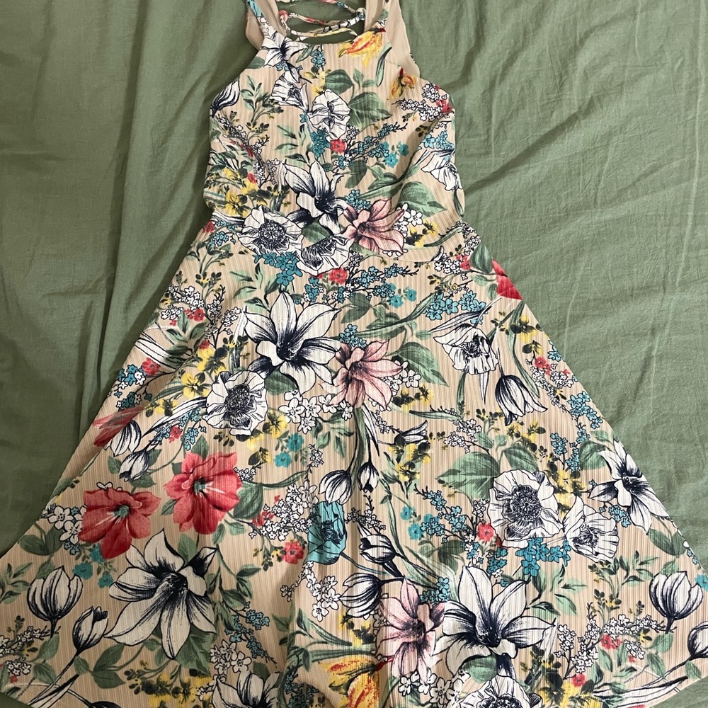 Bailey Blue Floral Dress, Size Small